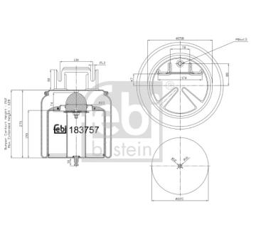 Mech pneumatického prużenia FEBI BILSTEIN 183757