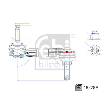 Tyc/vzpera, stabilisator FEBI BILSTEIN 183789
