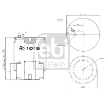 Mech, pneumaticke odpruzeni FEBI BILSTEIN 184254