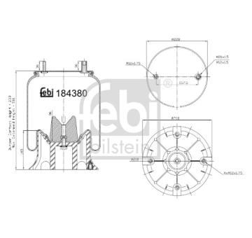 Mech, pneumaticke odpruzeni FEBI BILSTEIN 184380