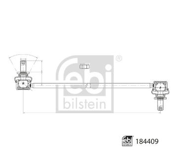 Tyc/vzpera, stabilisator FEBI BILSTEIN 184409