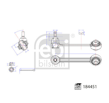 Řídicí páka, zavěšení kol FEBI BILSTEIN 184451
