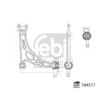 Řídicí páka, zavěšení kol FEBI BILSTEIN 184517