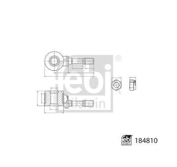 Tyc/vzpera, stabilisator FEBI BILSTEIN 184810