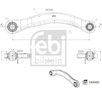 Řídicí páka, zavěšení kol FEBI BILSTEIN 184960