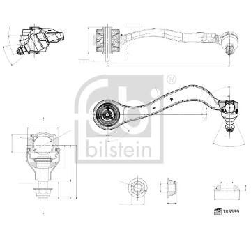 Řídicí páka, zavěšení kol FEBI BILSTEIN 185539