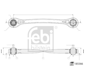 Řídicí páka, zavěšení kol FEBI BILSTEIN 185566