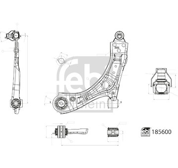 Řídicí páka, zavěšení kol FEBI BILSTEIN 185600