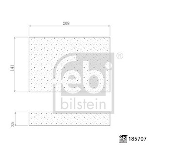 Filtr, vzduch v interiéru FEBI BILSTEIN 185707