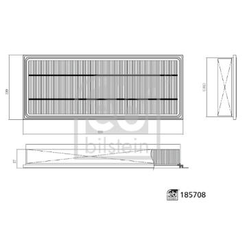 Filtr, vzduch v interiéru FEBI BILSTEIN 185708