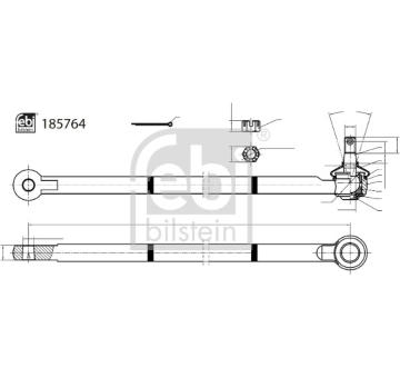 Hlava příčného táhla řízení FEBI BILSTEIN 185764
