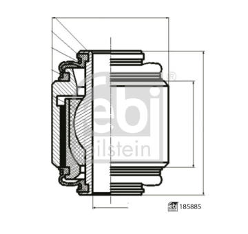 Ulozeni, ridici mechanismus FEBI BILSTEIN 185885