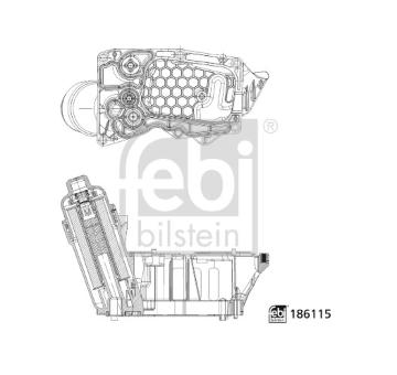 Pouzdro, olejový filtr FEBI BILSTEIN 186115