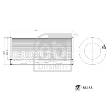 Vzduchový filter FEBI BILSTEIN 186188