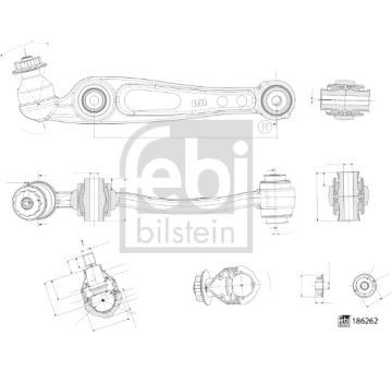 Ridici paka, zaveseni kol FEBI BILSTEIN 186262