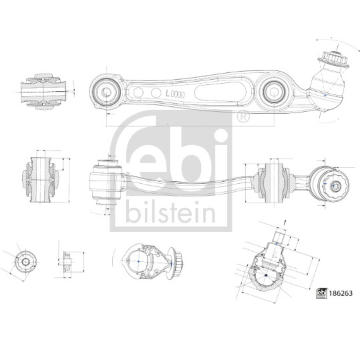 Ridici paka, zaveseni kol FEBI BILSTEIN 186263