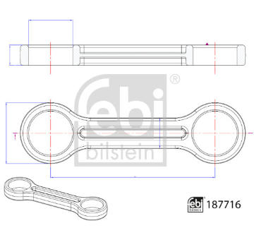 Tyč/vzpěra, stabilizátor FEBI BILSTEIN 187716