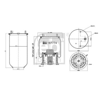 Mech, pneumaticke odpruzeni FEBI BILSTEIN 187774