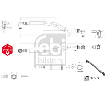 Táhlo řízení FEBI BILSTEIN 188524