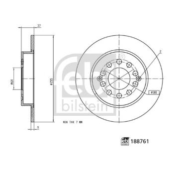 Brzdový kotouč FEBI BILSTEIN 188761