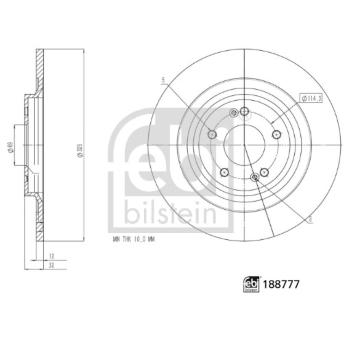 Brzdový kotouč FEBI BILSTEIN 188777