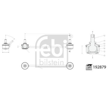 Tyc/vzpera, stabilisator FEBI BILSTEIN 192879