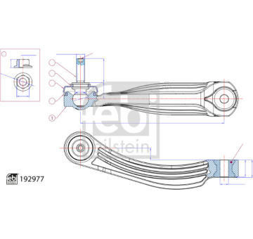 Tyc/vzpera, stabilisator FEBI BILSTEIN 192977