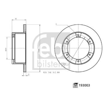 Brzdový kotouč FEBI BILSTEIN 193003