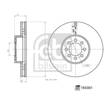 Brzdový kotouč FEBI BILSTEIN 193301