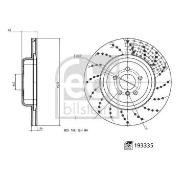 Brzdový kotouč FEBI BILSTEIN 193335