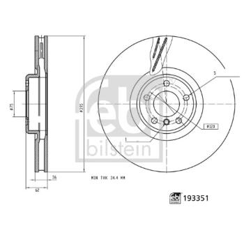 Brzdový kotouč FEBI BILSTEIN 193351