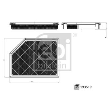 Vzduchový filter FEBI BILSTEIN 193519