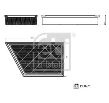 Vzduchový filtr FEBI BILSTEIN 193671