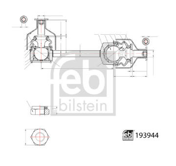 Tyc/vzpera, stabilisator FEBI BILSTEIN 193944