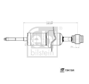 Tlumič pérování FEBI BILSTEIN 194184