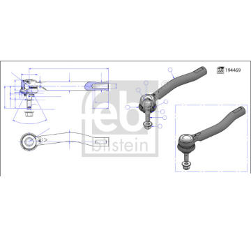 Hlava příčného táhla řízení FEBI BILSTEIN 194763