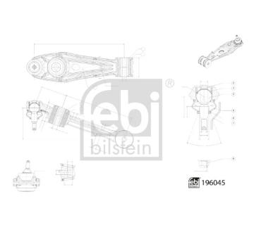 Ridici paka, zaveseni kol FEBI BILSTEIN 196045