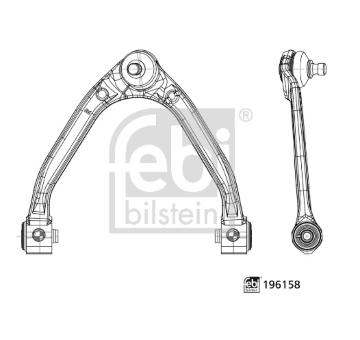 Řídicí páka, zavěšení kol FEBI BILSTEIN 196158