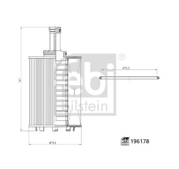 Olejový filtr FEBI BILSTEIN 196178