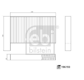 Filtr, vzduch v interiéru FEBI BILSTEIN 196193