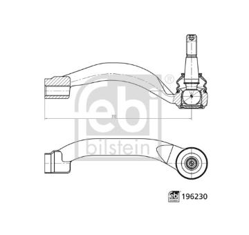 Hlava příčného táhla řízení FEBI BILSTEIN 196230