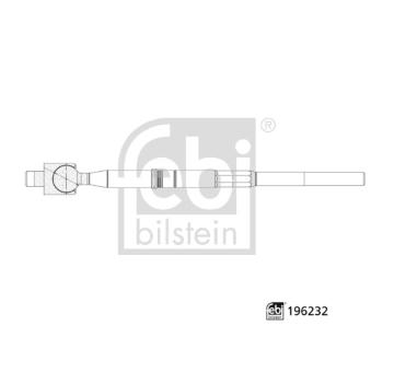 Axiálny čap tiahla riadenia FEBI BILSTEIN 196232