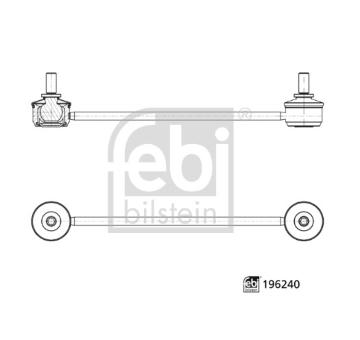 Tyc/vzpera, stabilisator FEBI BILSTEIN 196240