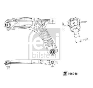 Řídicí páka, zavěšení kol FEBI BILSTEIN 196246