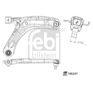 Řídicí páka, zavěšení kol FEBI BILSTEIN 196247