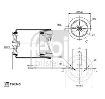 Mech, pneumaticke odpruzeni FEBI BILSTEIN 196340