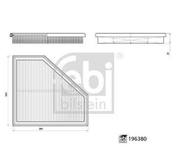 Vzduchový filtr FEBI BILSTEIN 196380