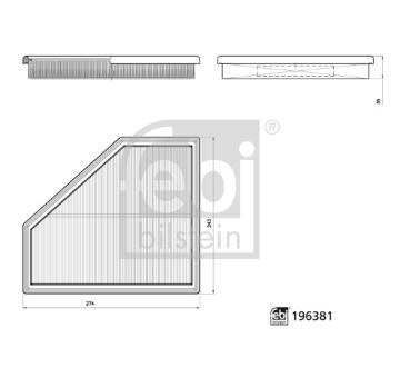 Vzduchový filter FEBI BILSTEIN 196381