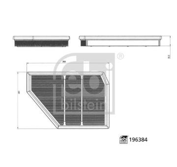 Vzduchový filter FEBI BILSTEIN 196384