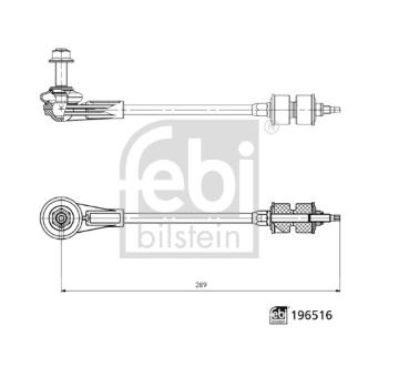 Tyc/vzpera, stabilisator FEBI BILSTEIN 196516